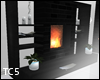 Inserted fireplace
