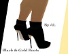 AL/Blk & Gold Boots