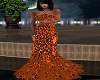 BMM Black& Orange Gown