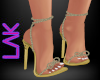 Sparkling heels gold
