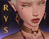 Cerys Necklace Set Ruby