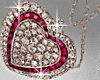 Red Diamonds Heart Bag