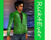 GREEN LEATHER JACKET