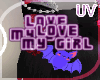 My love Bat purple