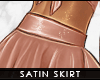 - satin skirt . nude -