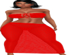Jill 2Pc Red Dress