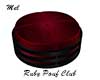 Red Black Pouf  Club 2
