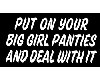 BIG Girl Panties