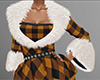 Gold Fur Coat Plaid (F)