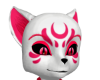 Red white head kitsune