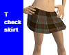 T check skirt