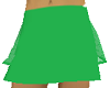 mini skirt solid green