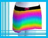 Rainbow Kandi Fur Skirt