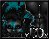 xIDx Teal Skunk Fur M