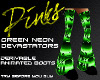 green neon monster boots