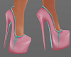 H/Pink Latex Heels
