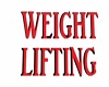 Weight Lifting Neon Sign
