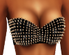 Leather Spike Top