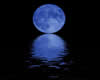 Ocean Blue Moon Rising