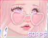 +Heart Glasses Pink