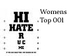 [T] Female Top -HATER-
