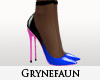 B&B pink heels nylons 2