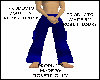 [RAW] CARGO PANTS BLUE