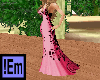 !Em Pink Black Eve Gown 
