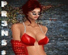 Fiery Red Shawl