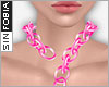 ::S::Pink Chained Neckla