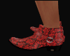 Red Snakeskin Boots