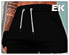 black elastic pants