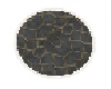 Warm romantic round rug