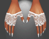 WHITE Lace Gloves