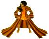 Orange stripe cloak