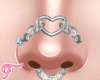 𝑻. Heart Nose Chain