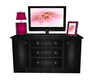 Black And Pink TV Stand