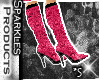*S Pink Leapord Boots v2