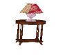 D's pink lamp table