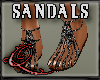 !QQ Sandals Sexy Black