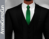 Black Suit ~ Green Tie