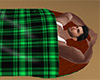 Green Sleep Bag Plaid M