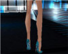 Teal pumps
