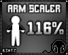 B! Arm Width Scaler 116%