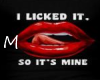 I licked It ...Muscle T