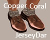 Dress shoes Copper Coral