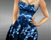 blue flowers dress