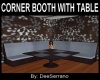 CORNER BOOTH WITH TABLE