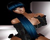 CHYNE BLACK/BLUE HAIR