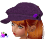 purple newsboy cap